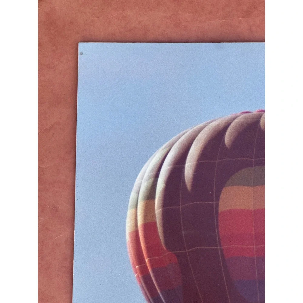 Vintage Apple Computer Rainbow Logo Hot Air Balloon Original Photo Print 1981